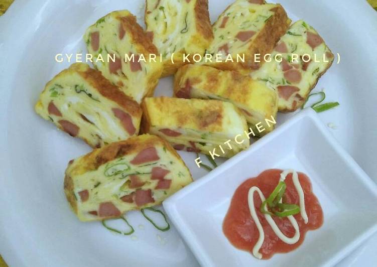 Resep Gyeran Mari (Korean Egg Roll / no salt), Enak Banget