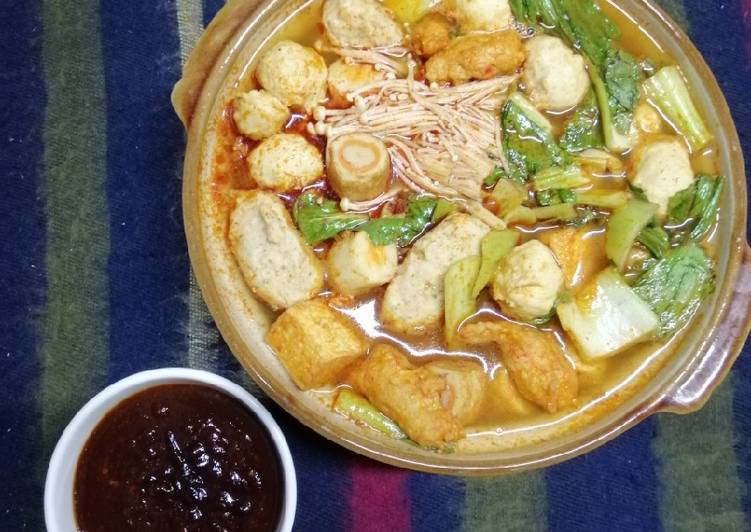 Langkah Langkah Buat Oden bersama sos istimewa yang Yummy