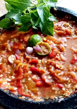 Foto resep Sambal mentah asem suegeeerr