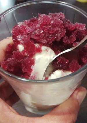 Φωτογραφία της συνταγής Sorbet κόκκινου κρασιού