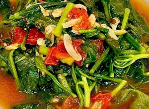 Foto resep Tumis Daun Ginseng Tomat