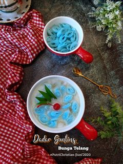 Foto resep Dadar gunting bunga telang