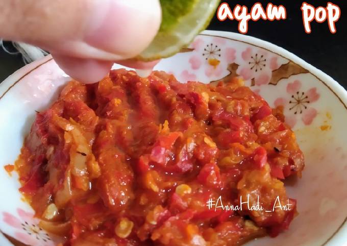 Sambal ayam pop