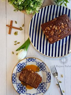 صورة لوصفة كيكه التمر بالهيل والقرفه والجوز 🍰🎂🍮
