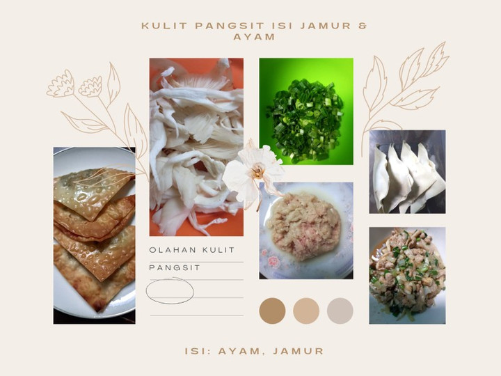 Bagaimana Membuat Pangsit Goreng Isi Ayam &amp;amp; Jamur Ekonomis