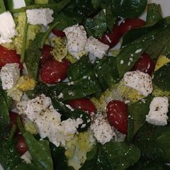 A picture of Fresh Spinach and Feta Salad.