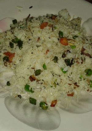 A picture of Rainbow pulao.