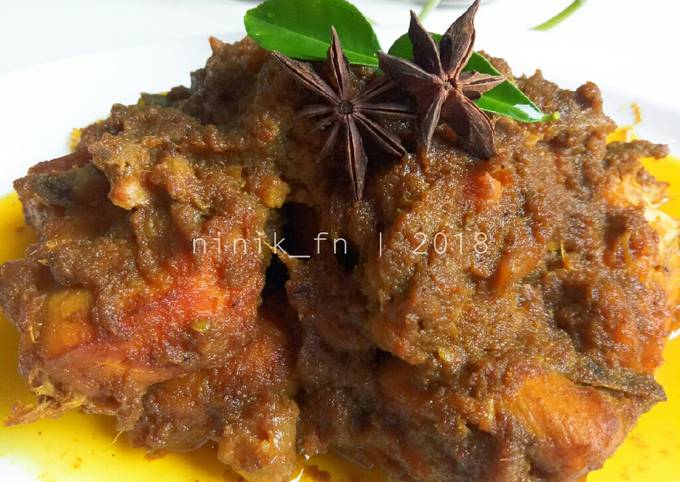Standar Resep membuat Rendang Ayam Simple yang sedap