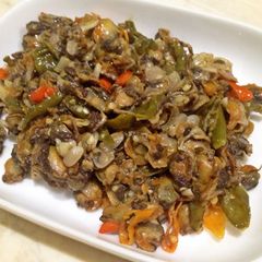 A picture of Spicy Sautéed Cockles (lunch).