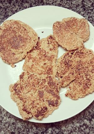 Una foto de Panqueques de banana y avena
