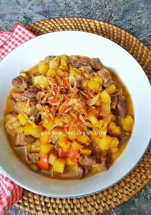 Foto resep Beef curry potato