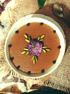 عکسی از دستور فرنی نسکافه با آرد برنج😍