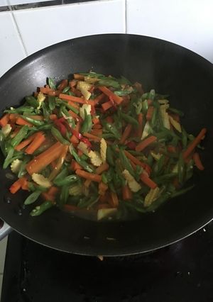 Foto resep Tumis buncis wortel jagung muda