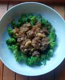 Brokoli daging saus tiram
