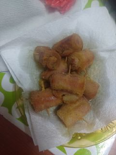 Una foto de Salchicha enrollada y frita