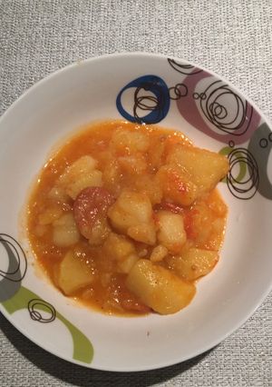 Paprikás krumpli 🧅🍠🍅 recept fotója
