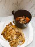 🤍Tortilla de papa fácil con carne molida 🥔