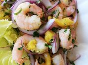 Una foto de ceviche de mango