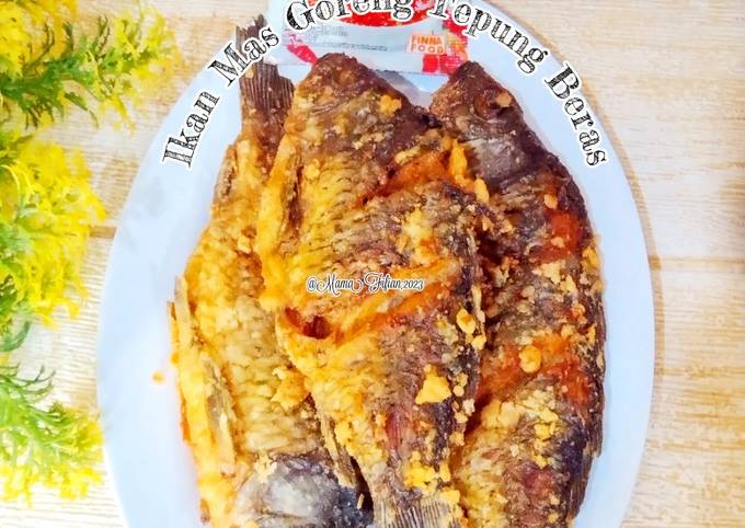 Resep Ikan Mas Goreng Tepung Beras Oleh Lanjarsih Mama Fifian