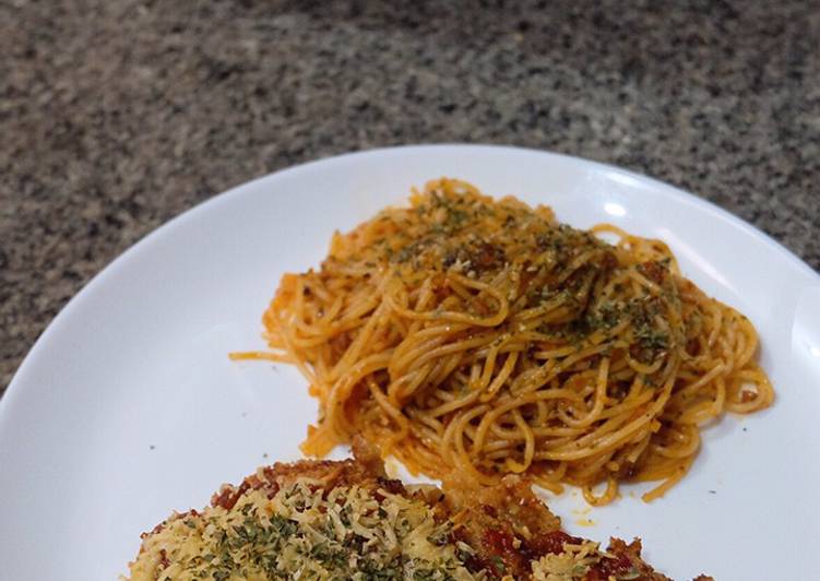 Spaghetti Chicken Parmigiana
