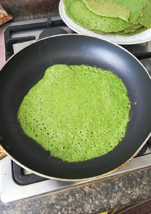 Una foto de Panqueques de acelga