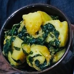 A picture of Alu meethi easy to cook.