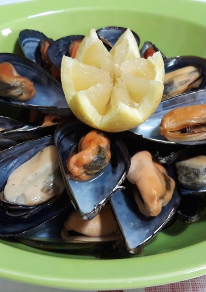 Una foto de Mejillones al vapor
