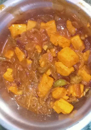 ग्रेवी पनीर चिल्ली (gravy paneer chilli recipe in Hindi) रेसिपी मुख्य फोटो