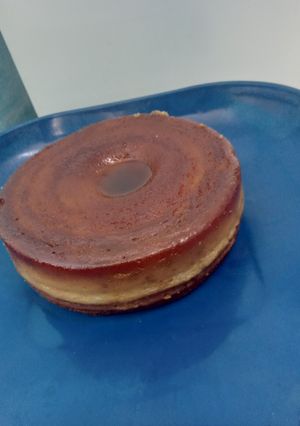 Una foto de Pudin de manzana