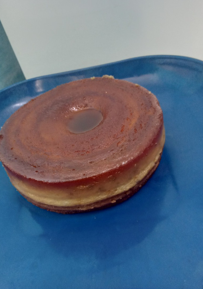 Una foto de Pudin de manzana