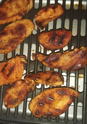 صورة لوصفة ستيك دجاج مع صوص الفطر