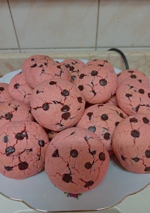 صورة لوصفة كوكيز فراولة