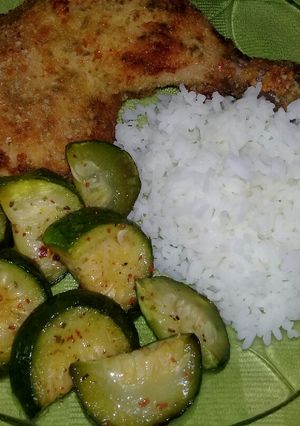 Una foto de Pata muslo rebozada con zapallo.🍗