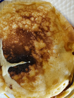 Una foto de Tortitas a mi manera.(sobras del rebozado de las croquetas)