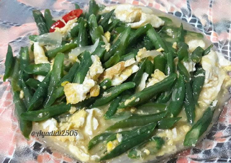 Resep Tumis Telur Kacang Panjang Anti Gagal