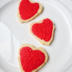 A picture of Valentine Heart Cookies.
