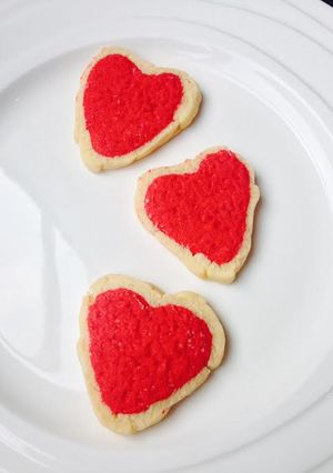 A picture of Valentine Heart Cookies.