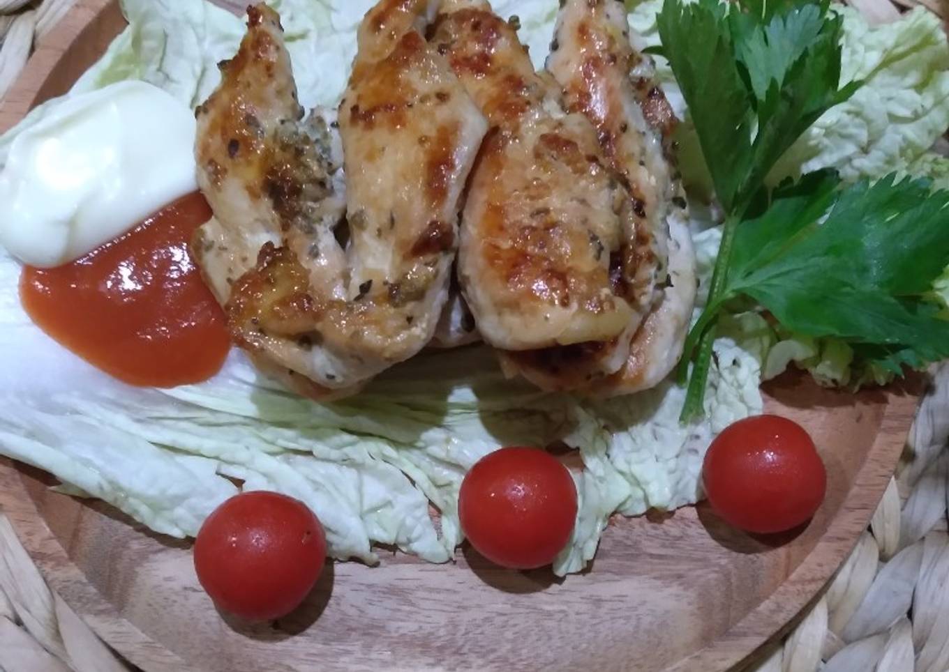 Ayam panggang teplon bumbu oregano