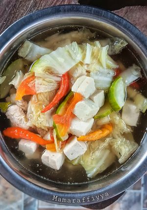 Foto resep Sayur Bening Tahu Timun Ayam