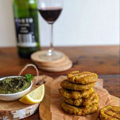 Sweet Potato Carrot Fritters A picture of Sweet Potato Carrot Fritters.