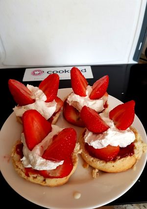 A picture of Butterfly Strawberry Scones 😁.