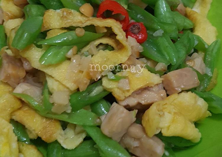 Buncis Telur Dadar [Baceman Bawang]