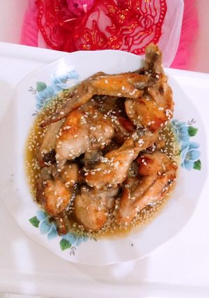 Foto resep Sayap ayam saos wijen