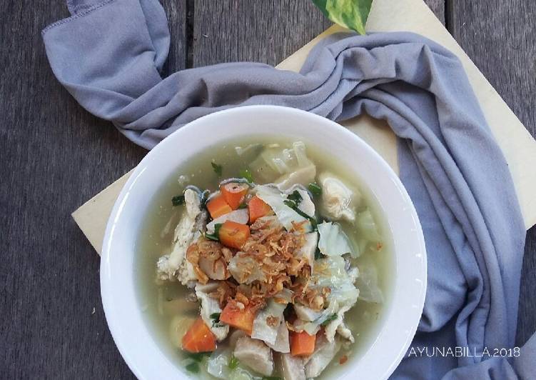 Bahan Menyiapkan (1)Sup ayam wortel bumbu jahe #seninsemangat yang Enak
