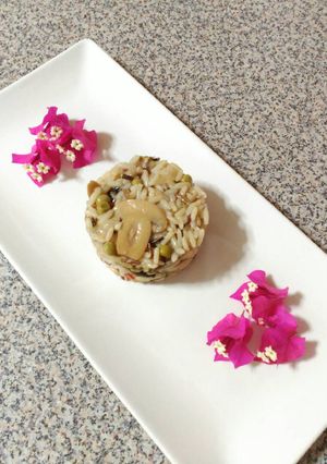 Foto principal de Risotto de jamón Serano y champiñón