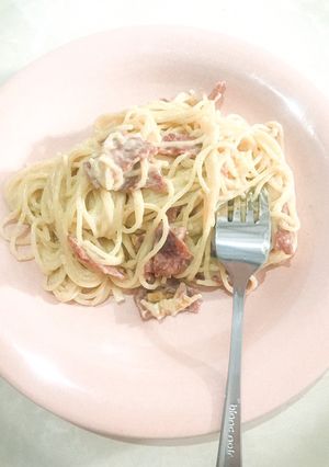 Foto resep Spaghetti Carbonara Tanpa Tepung