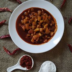 A picture of Spicy and sweet mango pieces.