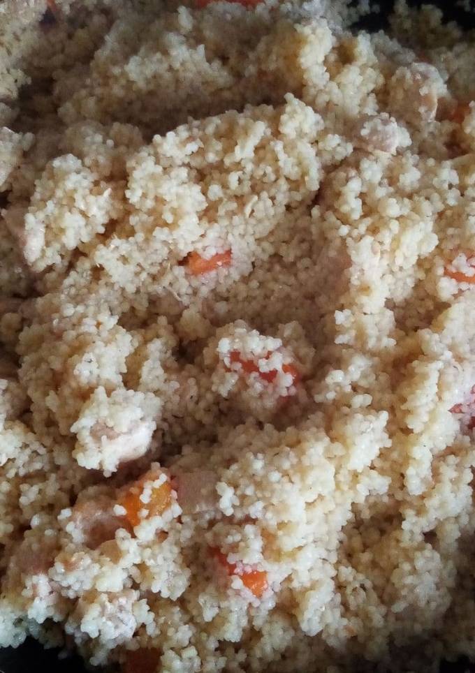 Кускус с овощами и куриной грудкой