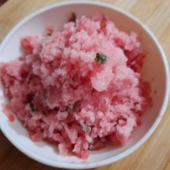 Water melon sorbet A picture of Water melon sorbet.