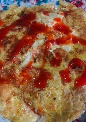 Foto resep Omelette Sawi Kentang